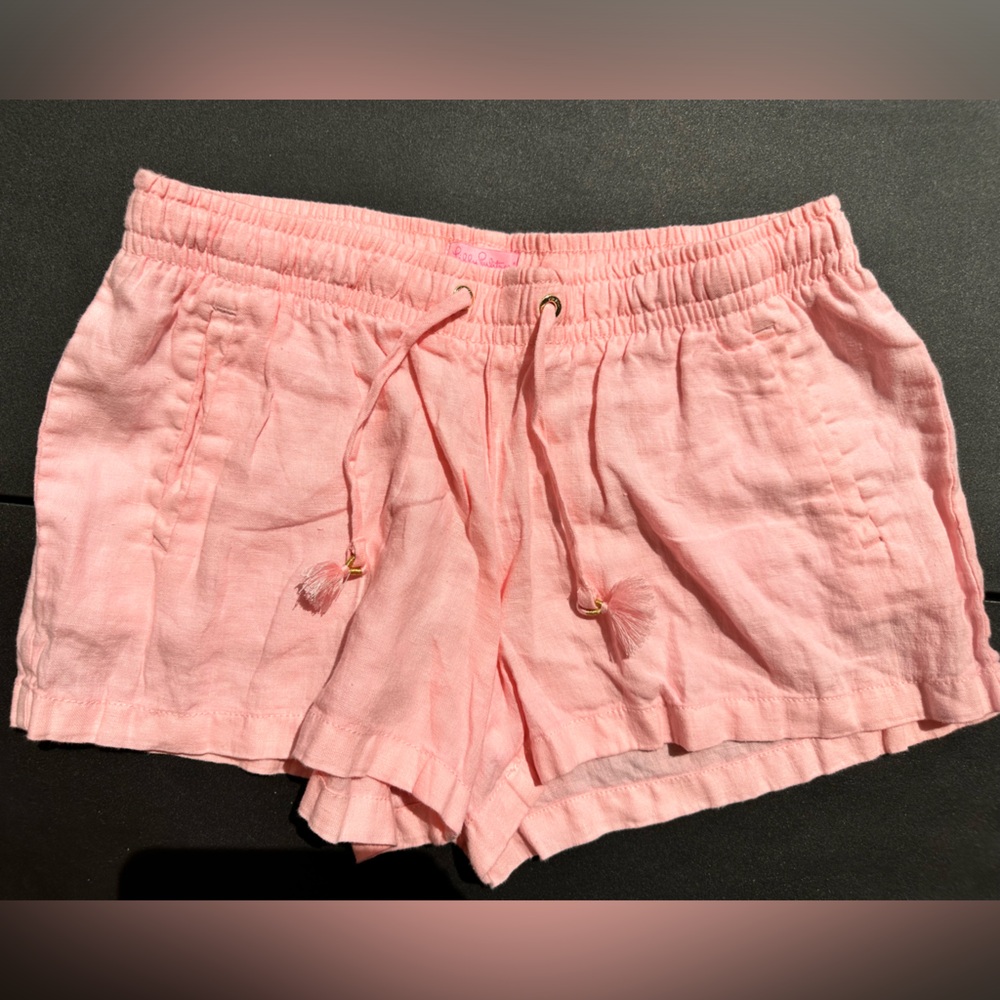 Lilly Pulitzer Pink Linen Shorts